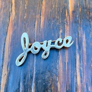 Awesome Vintage Gold Tone JOYCE Brooch